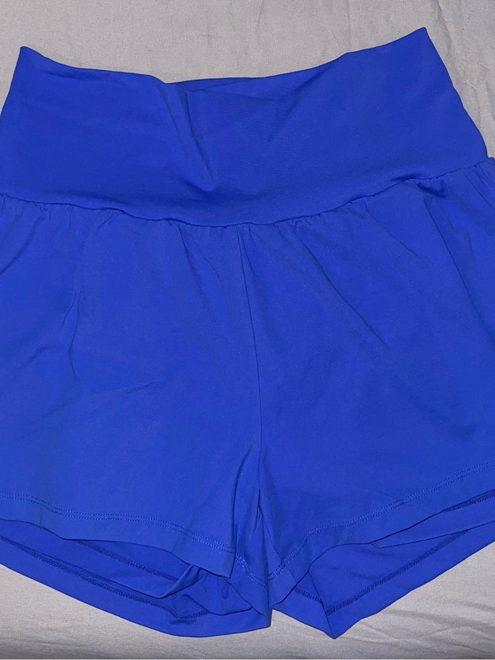 HALARA High-Waist Athletic Shorts in Royal Blue